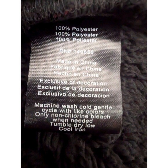 Voyager Jacket Men's Medium Red and Black Plaid Sherpa Fleece Snap Button Up - Picture 16 of 16